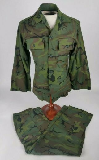 Vietnam War Arvn South Vietnamese Airborne Leaf Pattern Bdq Camo Shirt & Pants
