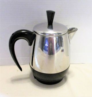 Vtg Farberware Superfast 4 Cup Electric Percolator Coffee Pot Usa 134b