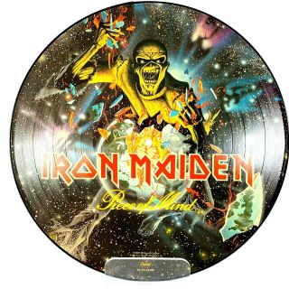 1983 Iron Maiden Piece Of Mind Picture Disc Lp | Bonus Track 