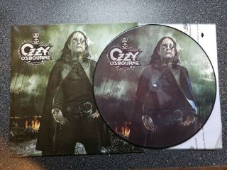 Ozzy Osbourne Limited Numbered 500 Picture Vinyl Lp Black Rain