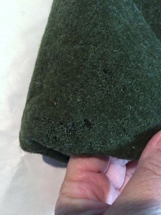 Vintage NOS Military Wool Camp Blanket Army Vietnam Era Green 66” x 84” 3