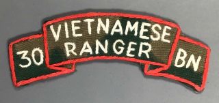 Vietnam War Us Army Advisor To 30th Vietnamese Ranger Bn Patch Made In Vietnam
