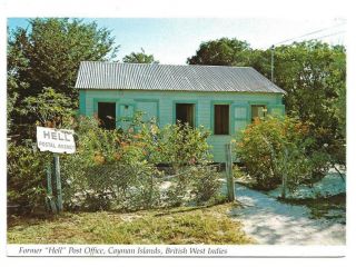 Former Hell Post Office,  Chrome,  Unposted,  Cayman Islands,  British West Indies