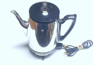 Ge General Electric Fully Automatic Coffee Pot Percolator Model 473a Vtg