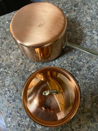 Vintage Paul Revere 1801 Usa Copper 2 Quart Pot,