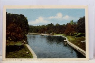 Canada Ontario Bobcaygeon Canal Postcard Old Vintage Card View Standard Souvenir