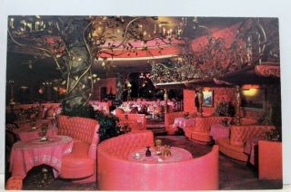 California Ca San Luis Obispcmadonna Inn Gold Dining Room Postcard Old Vintage