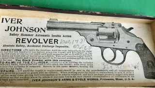Early Box For Iver Johnson.  32 Cal.  Safety Hammer Revolver - Circa 1930s