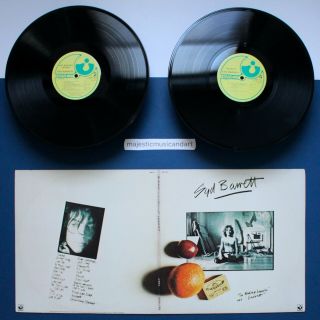 Syd Barret Of Pink Floyd 1974 Harvest Pressing Vinyl 2 Lp Ex / Nm La Pr