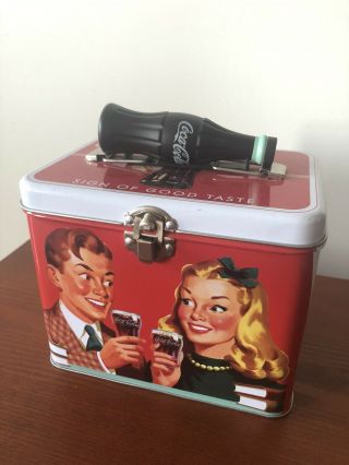 Coca Cola " Have A Coke  Sign Of Good Taste " Tin Lunchbox