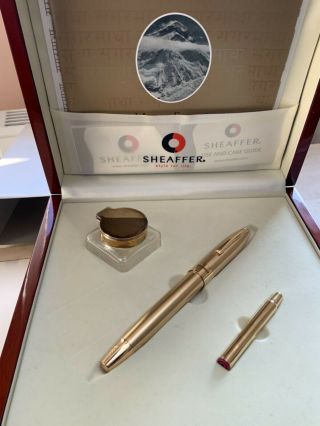 Sheaffer Legacy Everest Le Gold Plated Fountain Pen Usa