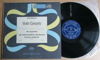 Ida Haendel Beethoven Violin Concerto Kubelik Usa Rca Victor 1ed Lbc 1003 Ex