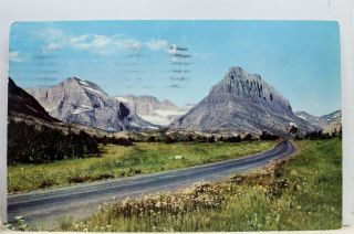 Montana Mt Glacier National Park Grinnell Postcard Old Vintage Card View Post Pc