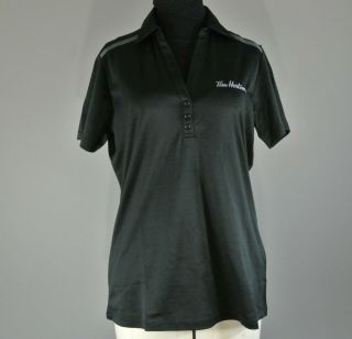 Tim Hortons Employee Uniform Shirt Size Medium Womens Black/grey