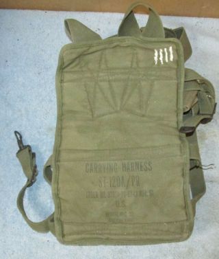 Vintage 1962 St - 120a/pr Bearse Us Military/army Radio Carrying Harness J055