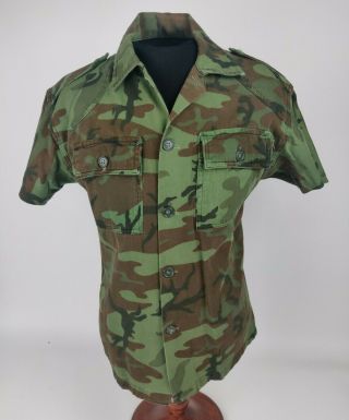 Vietnam War Era Arvn South Vietnamese Arvn Airborne Leaf Pattern Bdq Camo Shirt