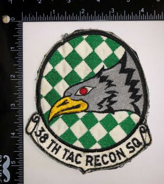 Usaf Us Air Force 38th Tactical Recon Reconnaissance Squadron Patch