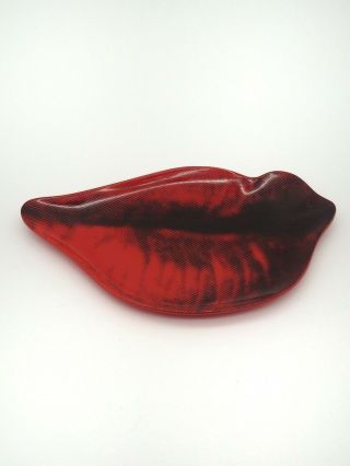 5 Andy Warhol Marilyn Monroe Precidio Objects Red Lip Appetizer Plates,  CB2 2