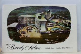 California Ca Beverly Hills Hilton Hotel Postcard Old Vintage Card View Standard