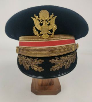 Vietnam Era Us Army Engineer Field Grade Officer Visor Cap Size 7 1/4 Vans Bros