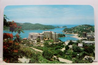 Mexico Acapulco Gro Hotel Caleta Beaches Postcard Old Vintage Card View Standard