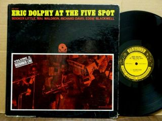 Eric Dolphy At The Five Spot V2 Lp Prestige (prlp 7294 Mono) 1964 Mal Waldron