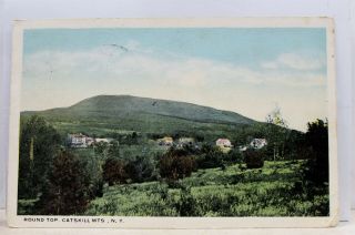 York Ny Catskill Mountains Round Top Postcard Old Vintage Card View Standard