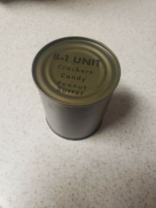B - 1 Crackers Candy Peanut Butter Can