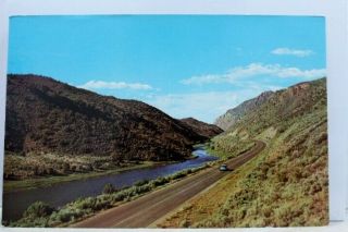 Mexico Nm Santa Fe Taos Rio Grande River Us 64 Postcard Old Vintage Card Pc