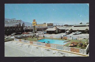 Old Vintage Postcard Of El Capitan Motor Lodge & Casino Hawthorne Nevada Nv