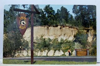 Mississippi Ms Natchez Trace Parkway Loess Bluff Postcard Old Vintage Card View