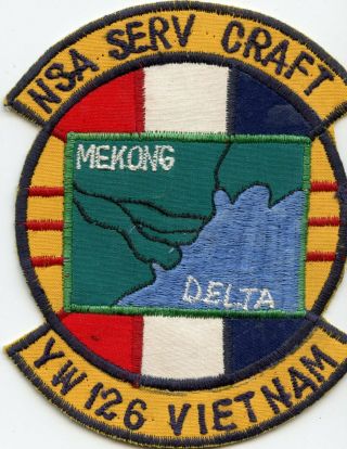 Vn Made Us Navy Yw126 Naval Support Act.  Service Craft Pocket Patch