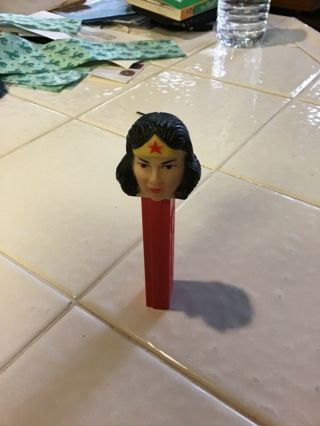Wonder Woman Superhero No Feet Made In Usa Pez Dispenser