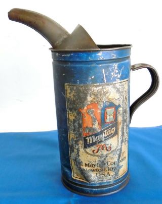 Vintage Maytag Oil & Gas Fuel Mixing Can Tin
