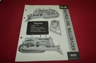 International Harvester Td - 18 Bucyrus Erie Bullgrader Brochure Dcpa13