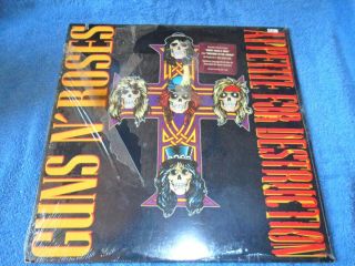 Vintage Lp Guns N Roses Appetite For Destruction 1987 24148 - 1