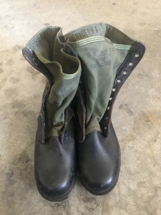 Vintage Vietnam Era Jungle Boots Size 8w