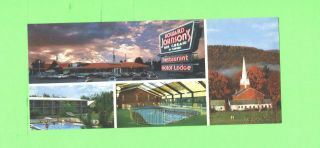 Ss Postcard Howard Johnson S Motor Lodge Burlington Vermont Old Car Swimmingpool
