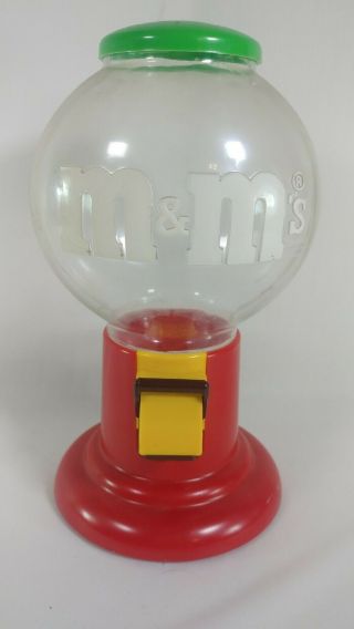 Vintage 1991 M&m’s Candy Dispenser Mars Green/red Gum Ball Candy Machine