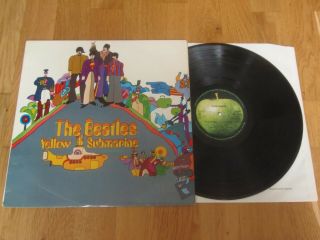 The Beatles Yellow Submarine 3/1 1st Stereo Press (red Lines) Ex Cover & Audio