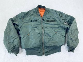 Vintage 60s 70s L - 2b Bomber Flight Jacket Usaf Marshall Clothing Mens Size S/m