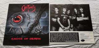 Obituary The End Complete 1st Pressing With Lyric Inner 1992 Stunning Nr.