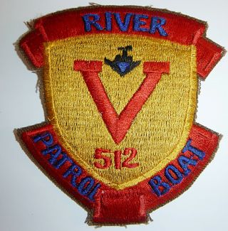 Patch - Us Navy River Division 512 - Pbr - Mekong - Cambodia - Vietnam War,  7943