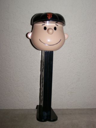 Giant Charlie Brown San Francisco Giants Pez Dispencer Sf Musical 12 Inches
