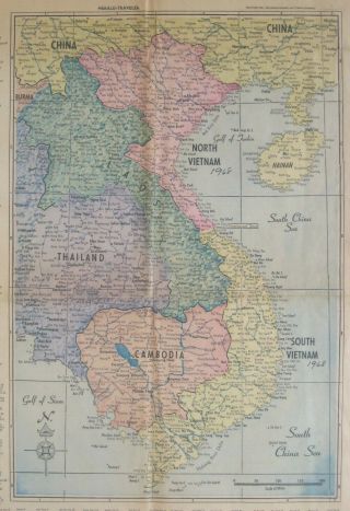 1968 Vietnam War Newspaper Map Tet Offensive Laos Cambodia Paris Peace Talks