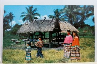 Florida Fl Seminole Indian Musa Isle Village Postcard Old Vintage Card View Post