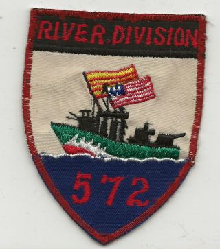 Vietnamese Made Brown Water Navy River Division 572 Pocket Patch A Beauty