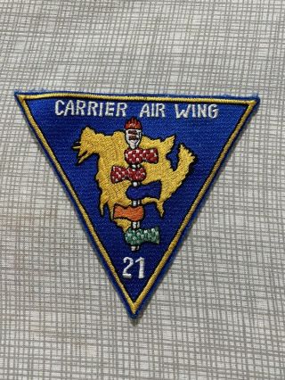 Vietnam War Era Usn 21st Carrier Air Wing 5” Patch Japanese Made