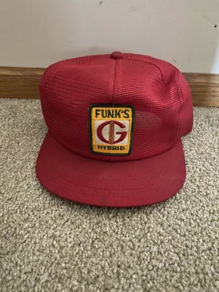 Vintage Funks G Hybrid Seed Corn Snap Back Trucker Hat