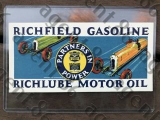 1925 Richfield Gasoline,  Richlube Motor Oil Ink Blotter